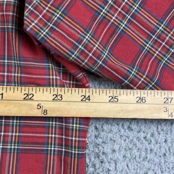 Ralph Lauren Oxford Button Down Shirt Men’s XL Red Plaid Causal Classic Formal - Picture 7 of 9
